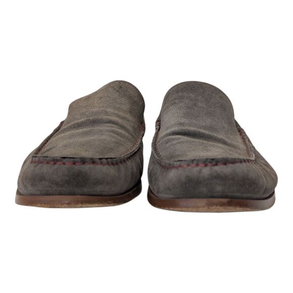 Donald Pliner Nate2 Suede Loafers Grey Slip-On Dress Casual Shoes Men\'s 13M main image 4